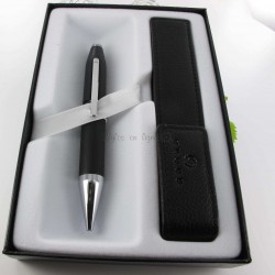 Coffret Stylo Bille Cross® Century II + Etui cuir Cross® Noir