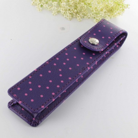 Etui à Stylo Oberthur® Miss Violet et Pois (1 Stylo) Etui à Stylo Oberthur® Miss Violet et Pois (1 Stylo)