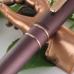Stylo Roller Oberthur "Joy" Bordeaux cuivré