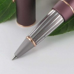 Stylo Roller Oberthur "Joy" Bordeaux cuivré