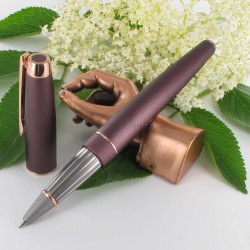 Stylo Roller Oberthur "Joy" Bordeaux cuivré