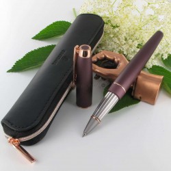 Stylo Roller Oberthur "Joy" Bordeaux cuivré