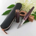 Stylo Roller Oberthur "Joy" Bordeaux cuivré