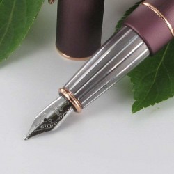 Stylo Plume Oberthur "Joy" Bordeaux cuivré