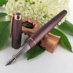 Stylo Plume Oberthur "Joy" Bordeaux cuivré
