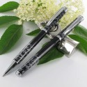 Parure stylos Plume & Bille Oberthur® "Syllabe" Noir