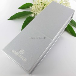 Parure stylos Plume & Bille Oberthur® "Syllabe" Blanche