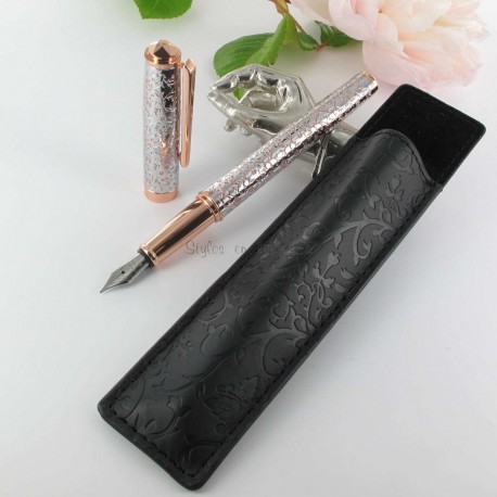 Stylo Plume Oberthur® "Byzance" Chrome Cuivre Stylo Plume Oberthur® "Byzance" Chrome Cuivre