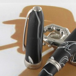 Stylo Roller Jean Pierre Lépine® "Winston" Noir/Blanc