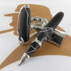 Stylo Roller Jean Pierre Lépine® "Winston" Noir/Blanc