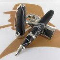 Stylo Roller Jean Pierre Lépine® "Winston" Noir/Blanc