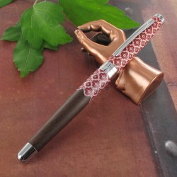 Stylo Plume Oberthur® Collection "Sintra" Bois de noyer Sérigraphié
