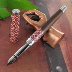 Stylo Plume Oberthur® Collection "Sintra" Bois de noyer Sérigraphié