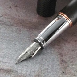 Stylo plume (M) Oberthur® "Fusion" Marron Glacé