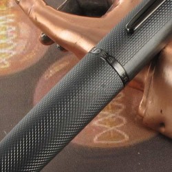 Stylo Plume Fine Cross® Noir Mat Guilloché