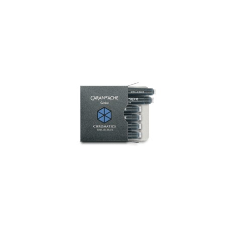 Boîte de 6 Cartouches Bleu Idyllic Caran D'Ache® Chromatics Boîte de 6 Cartouches Bleu Idyllic Caran D'Ache® Chromatics
