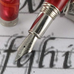 Stylo Plume Rouge "Filets Orangés" INDIGO Jean Pierre Lépine®