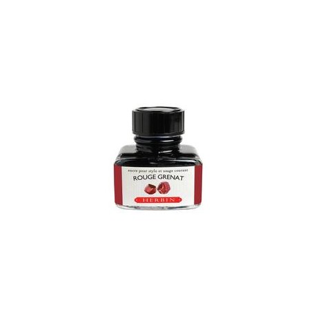 Flacon d'encre J. Herbin® Rouge Grenat 30 ml Flacon d'encre J. Herbin® Rouge Grenat 30 ml