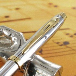 Stylo Bille Sheaffer® "Serie 100" Chrome et Doré