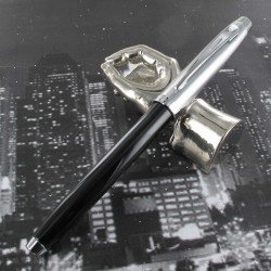 Stylo Plume Sheaffer® "Serie 100" Laqué Noir Chromé Brossé