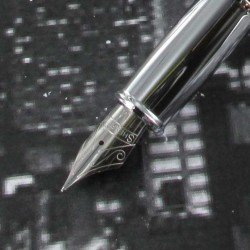 Stylo Plume Sheaffer® "Serie 100" Laqué Noir Chromé Brossé