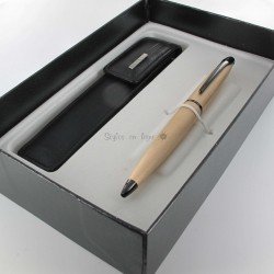 Coffret Stylo Bille Cross® ATX Ton Or Rose + Etui Noir Cross®