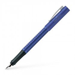 Coffret stylos Plume + Bille Faber Castell® GRIP Bleu Mat