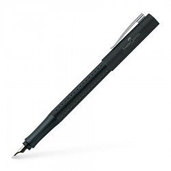 Coffret stylos Plume + Bille Faber Castell® GRIP Noir Mat