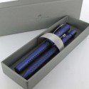 Coffret stylos Plume + Bille Faber Castell® GRIP Bleu Mat