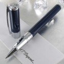 Stylo Roller ST Dupont® D-Initial Bleu Chrome