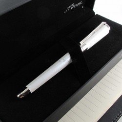 Stylo Roller ST Dupont® Liberté Laque Blanche Nacrée