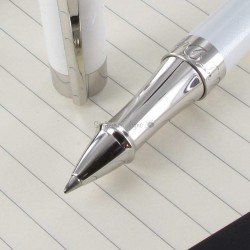 Stylo Roller ST Dupont® Liberté Laque Blanche Nacrée