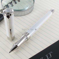 Stylo Roller ST Dupont® Liberté Laque Blanche Nacrée