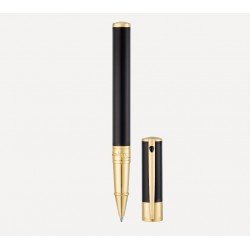 Stylo Roller ST Dupont® D-Initial Noir Doré