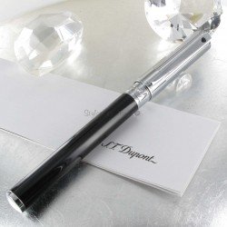 Stylo Plume ST Dupont® D-Initial Noir Chrome