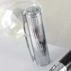 Stylo Plume ST Dupont® D-Initial Noir Chrome