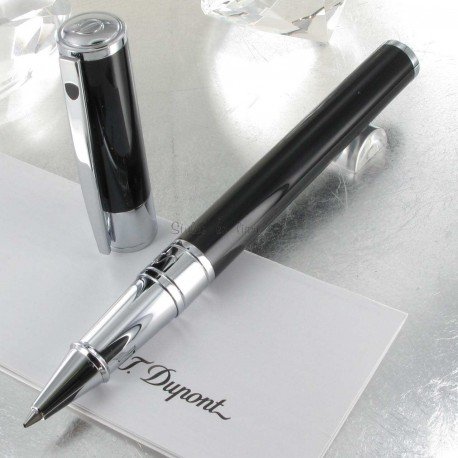 Stylo Roller ST Dupont® D-Initial Noir Brillant Stylo Roller ST Dupont® D-Initial Noir Brillant