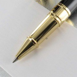 Stylo Roller ST Dupont® D-Initial Noir Doré