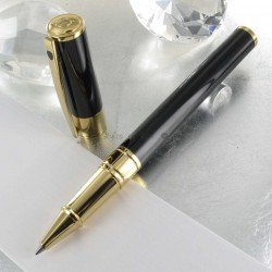 Stylo Roller ST Dupont® D-Initial Noir Doré