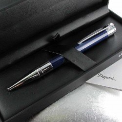 Stylo Bille ST Dupont® D-Initial Bleu Chrome