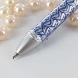 Stylo Bille Avenue Montaigne® "Bistrot" Bleu/Satin