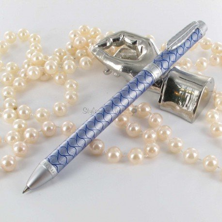 Stylo Bille Avenue Montaigne® "Bistrot" Bleu/Satin Stylo Bille Avenue Montaigne® "Bistrot" Bleu/Satin