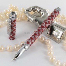 Stylo Plume Avenue Montaigne® "Bistrot" Rouge/Gris