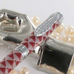 Stylo Plume Avenue Montaigne® "Bistrot" Rouge/Gris