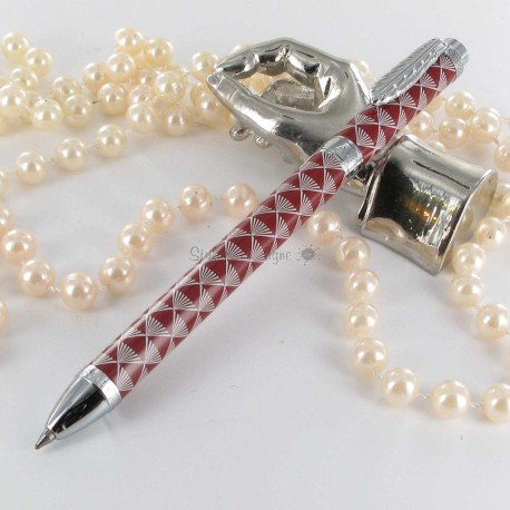 Stylo Bille Avenue Montaigne® "Bistrot" Rouge/Gris Stylo Bille Avenue Montaigne® "Bistrot" Rouge/Gris
