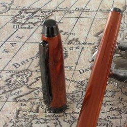 Parure de Stylos Plume & Bille Enzo Varini® "Frise" Orange Irisé