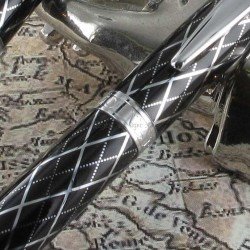 Parure de Stylos Plume & Bille Enzo Varini® "Arlecchino" Noir