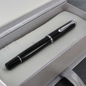 Stylo Plume Pélikan® Noir à mécanisme à piston et plume acier "SERIES 205"