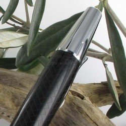 Collection "E-MOTION" résine STYLO-BILLE "PARQUET" noir