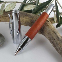 Stylo Roller Faber Castell® "e-motion" Bois de Poirier Automne